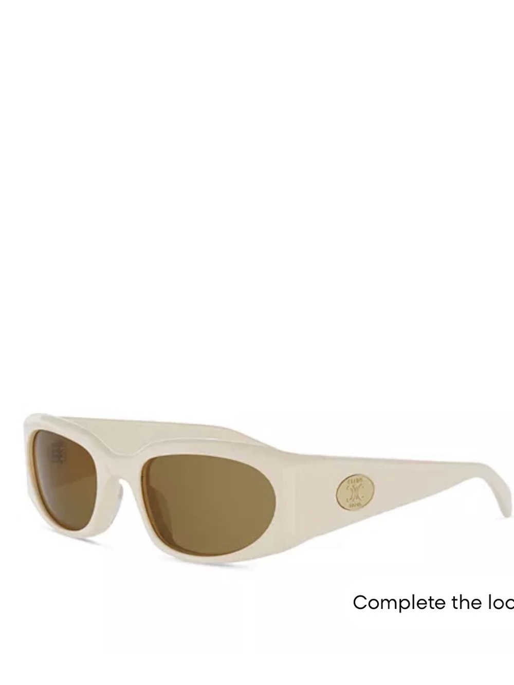 CELINE
Geometric Sunglasses, 57mm ivory new